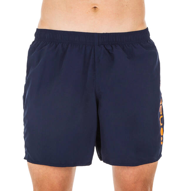 Men Swimming Shorts 100 Basic Navy Blue