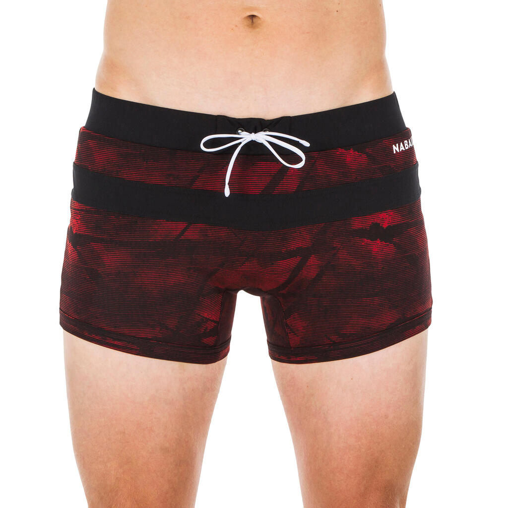 Badehose Boxer 100 Pool Tex Herren rot