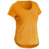 Women Hiking Breathable T-shirt - NH500 Ochre