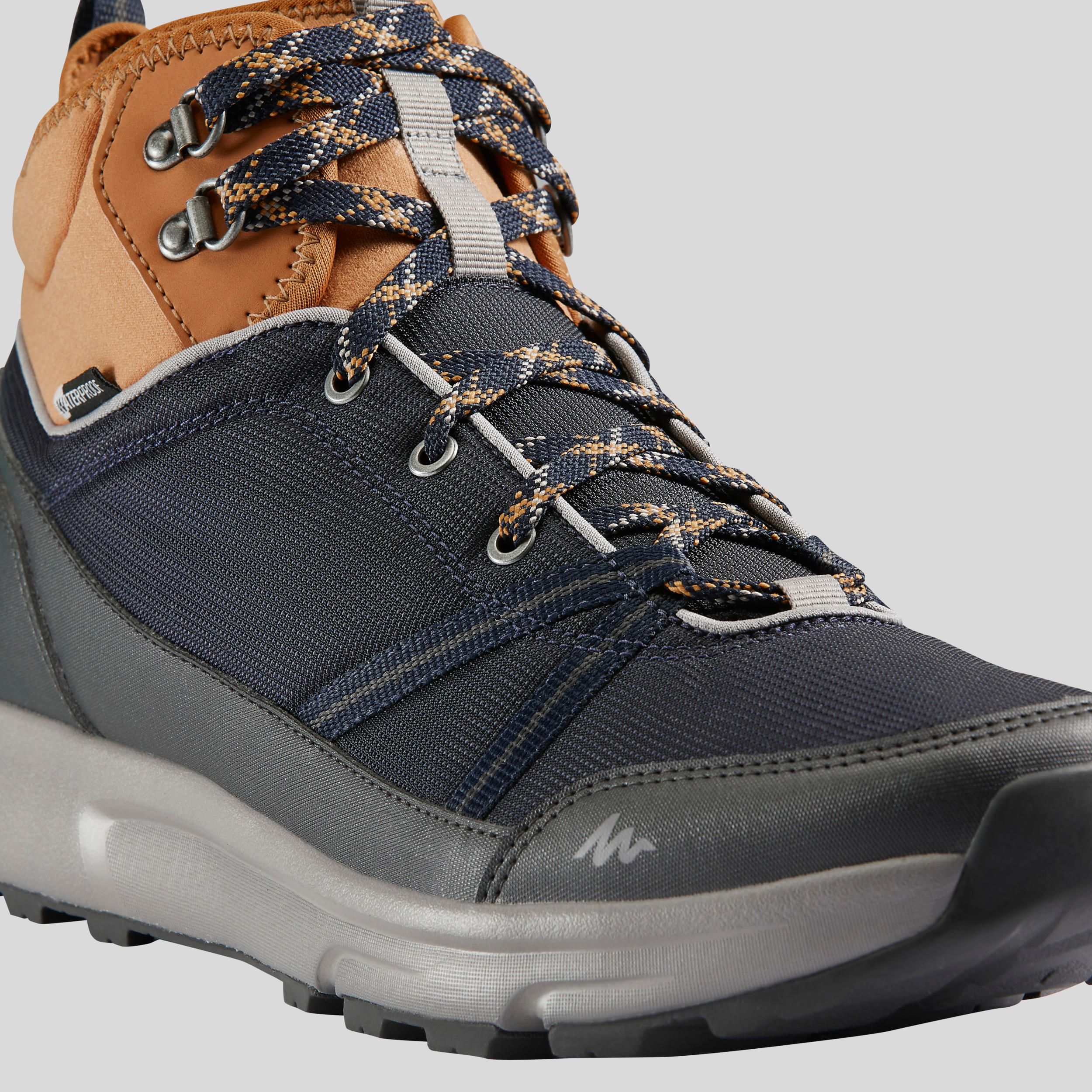 Botas para senderismo impermeables hombre - Quechua NH150, Cafe con azul -  Decathlon
