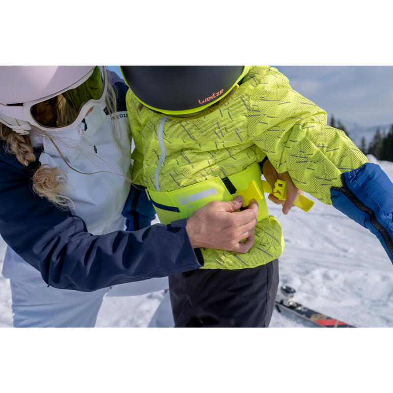 Oefentuigje voor skiën kinderen Skiwiz 100 blauw/geel