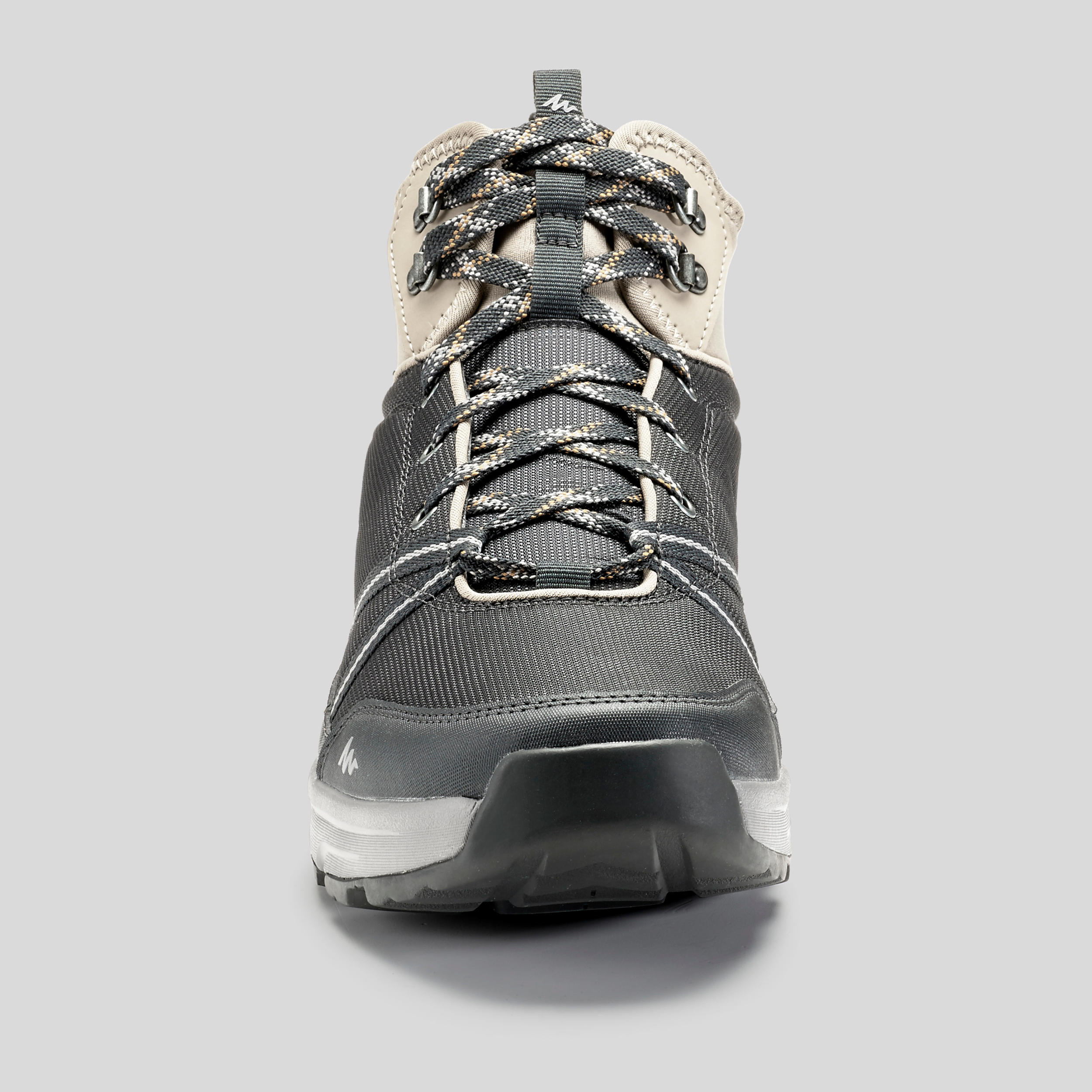 men's waterproof hiking boots nh150 mid wp carbon grey