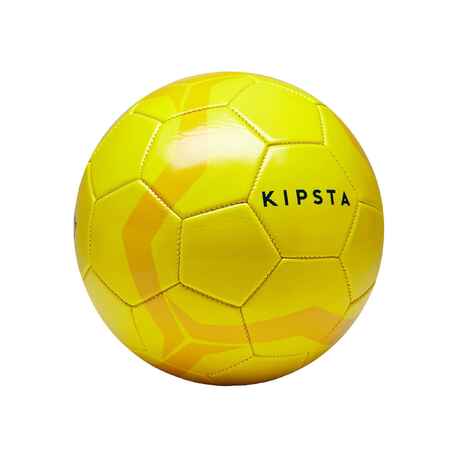 Ballon de football First Kick taille 4 (enfants de 8 à 12 ans) jaune