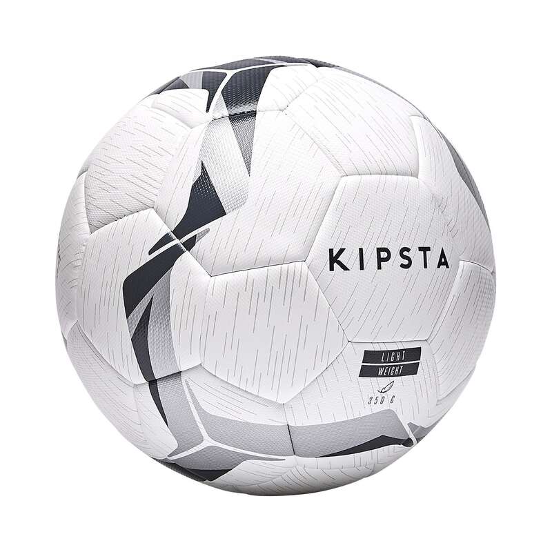 KIPSTA F500 Hybrid Football Ball Size 5 - White/Black/Silver...