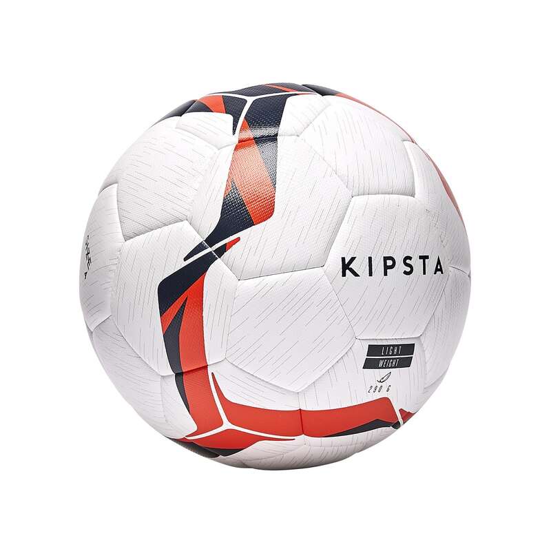 KIPSTA Hybrid Football Size 4 F500 Light - White/Orange/Blue...