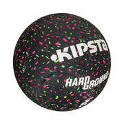 Hardground Football Size 5 - Black/Green/Pink
