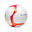Ballon de football Hybride F100 taille 4 blanc/rouge