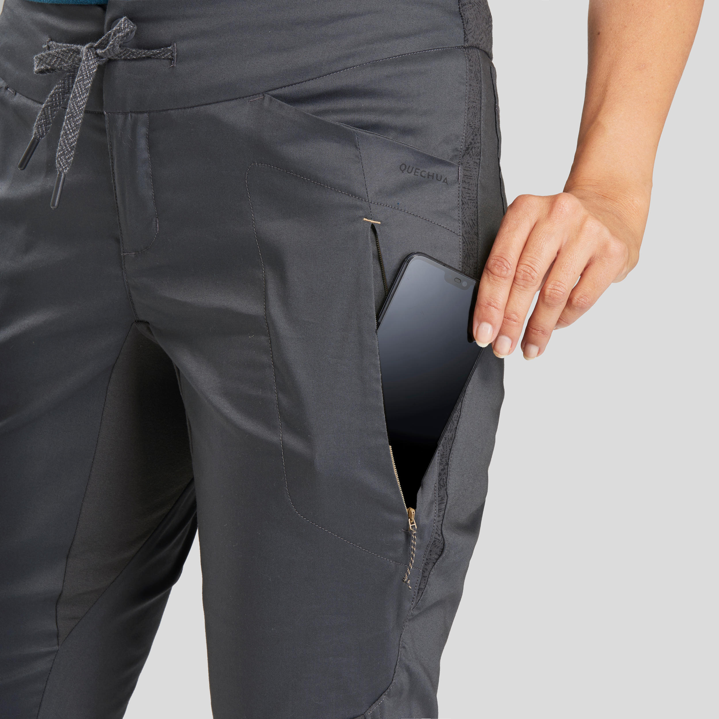 Women's Cropped Hiking Trousers - NH500 9/10