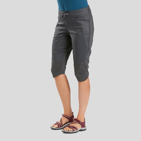 NH500 Women's Country Walking Cropped Trousers - Grey