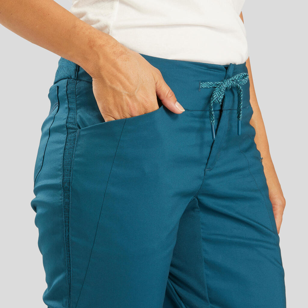 Women's Country Walking Cropped Trousers - NH500