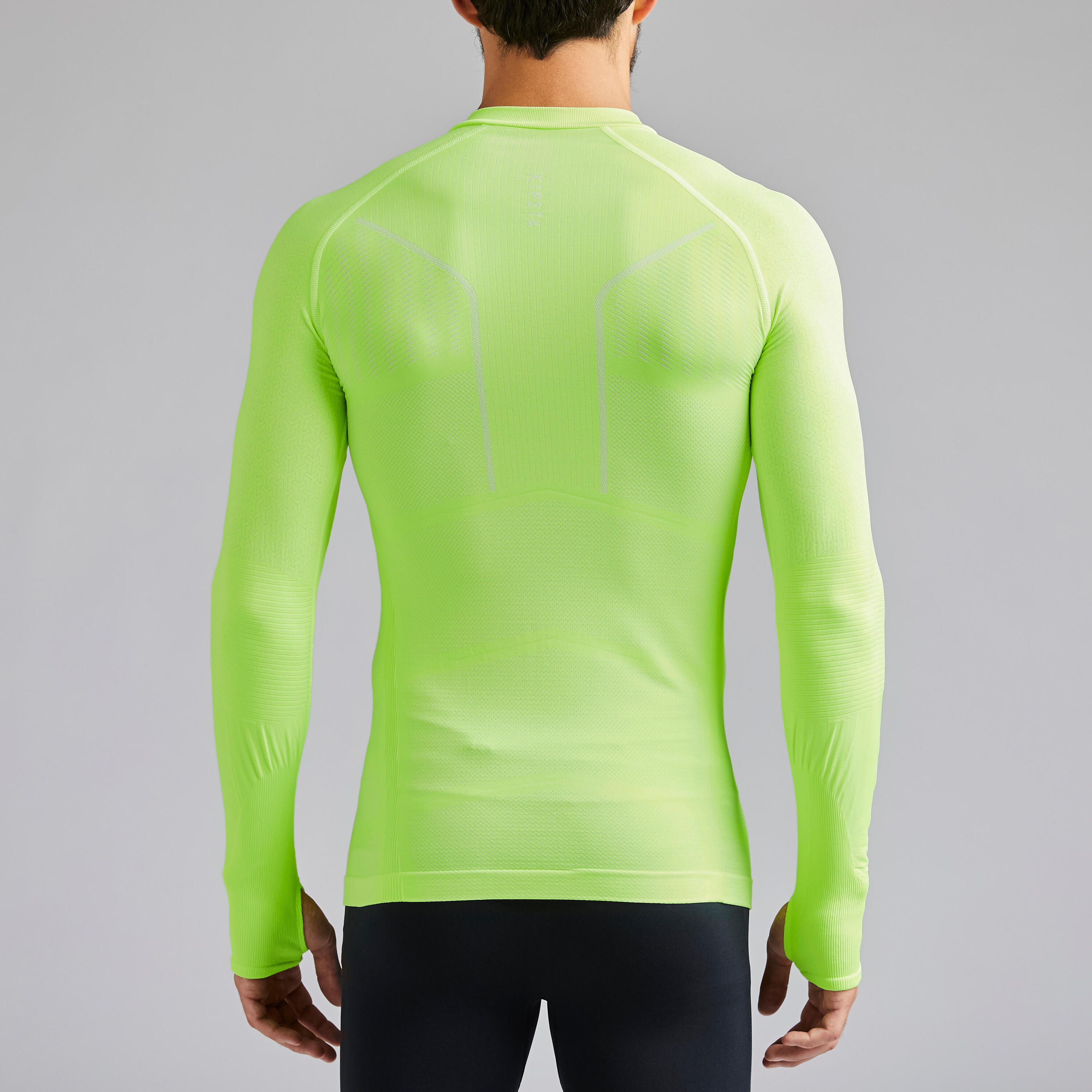 Adult Thermal Base Layer Top Keepdry 500 - Neon Yellow 4/9