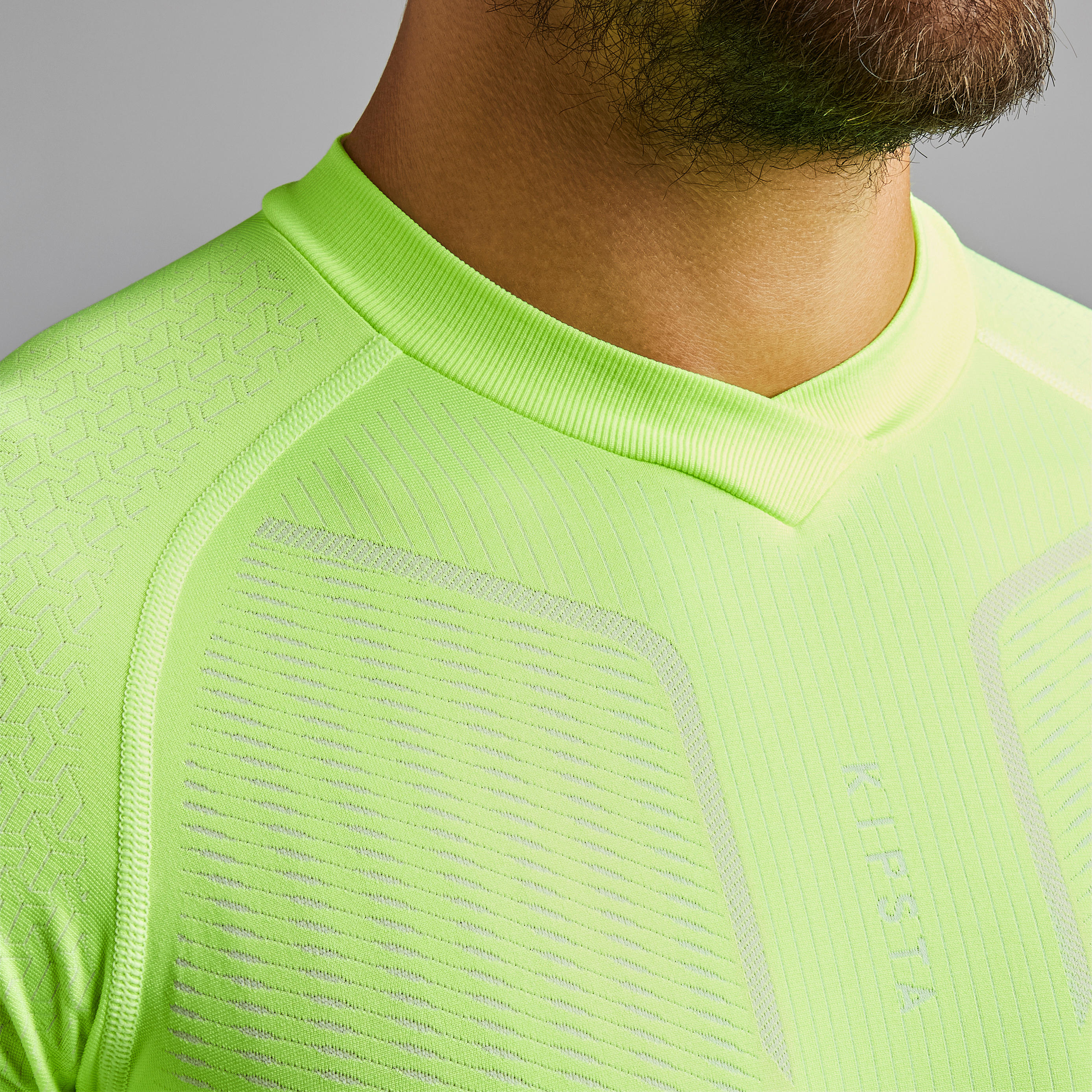 Adult Thermal Base Layer Top Keepdry 500 - Neon Yellow 6/9
