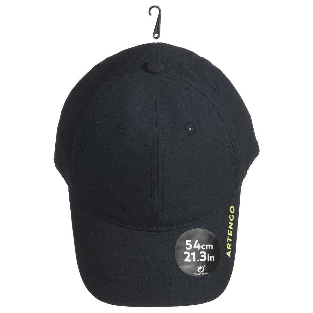 Schirmmütze Tennis-Cap TC 500 Gr. 54 schwarz