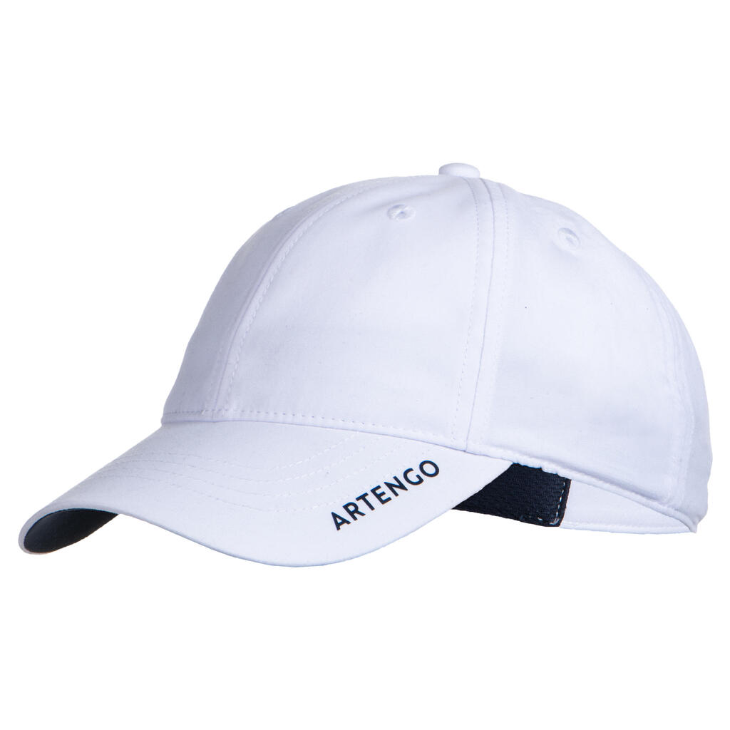 Tenisa cepure “tc 500”, 54 cm, balta, tumši zila