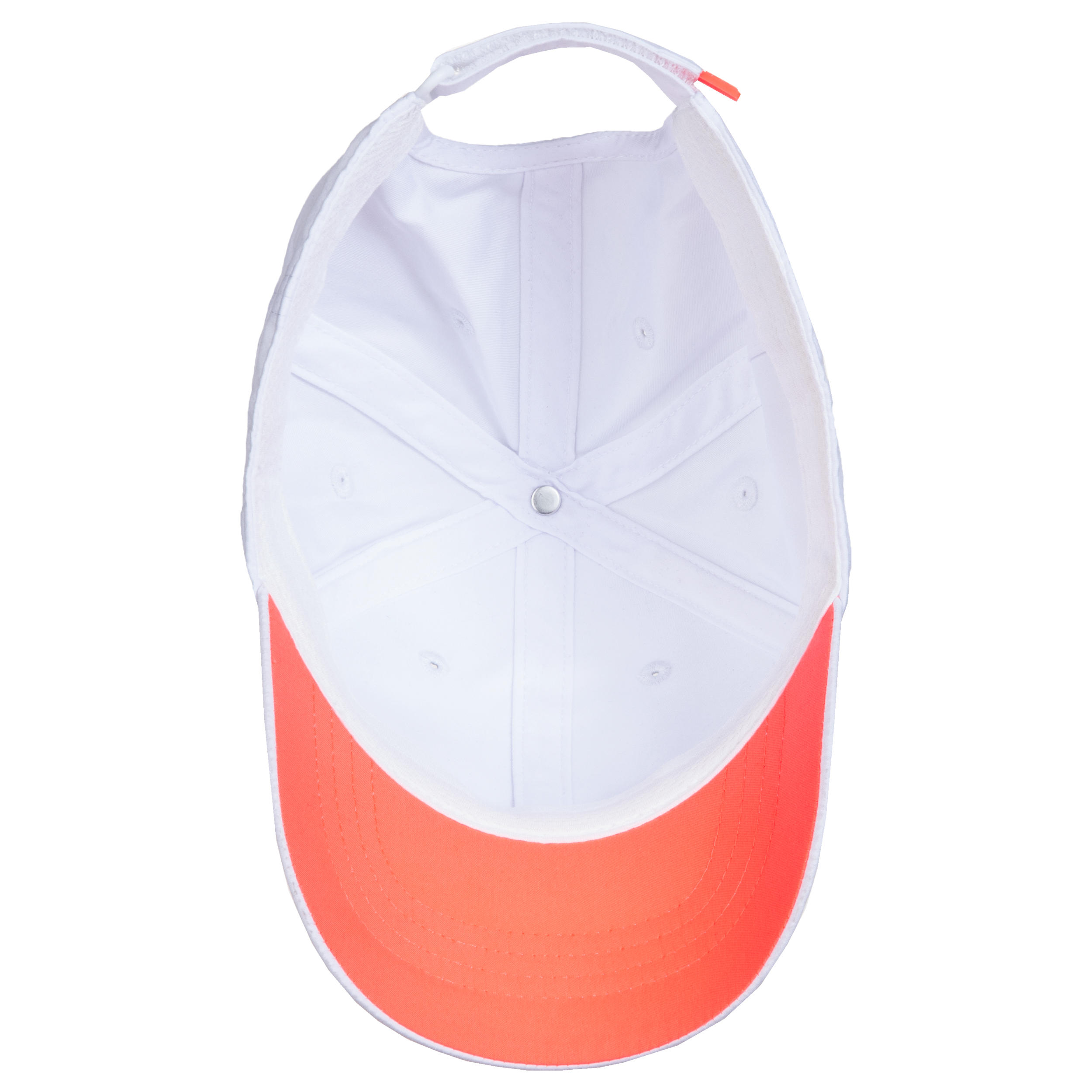Tennis Cap TC 500 54 cm - White/Coral 8/10