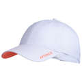 TENNISKEPS TC 500 stl 54 vit/korall