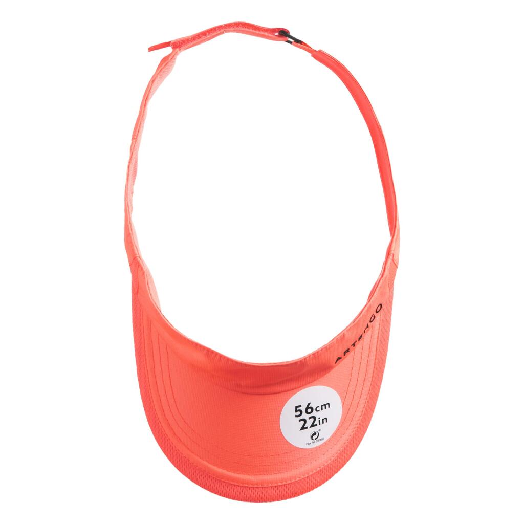 VIZIR ZA TENIS TV 100 56 cm - RUŽIČASTO/CRNI