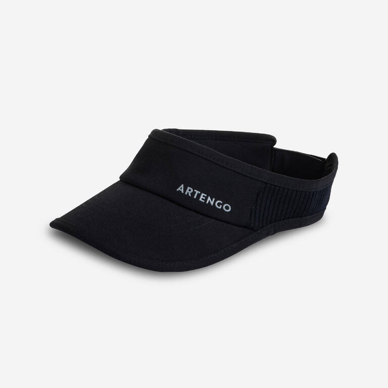 Topi Visor Tenis TV 500 Ukuran 56 - Hitam