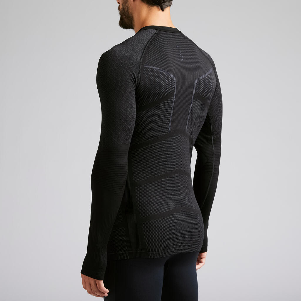 Adult breathable football base layer, black