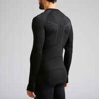 Adult breathable football base layer, black