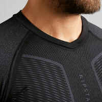 Adult breathable football base layer, black