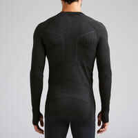 Adult breathable football base layer, black