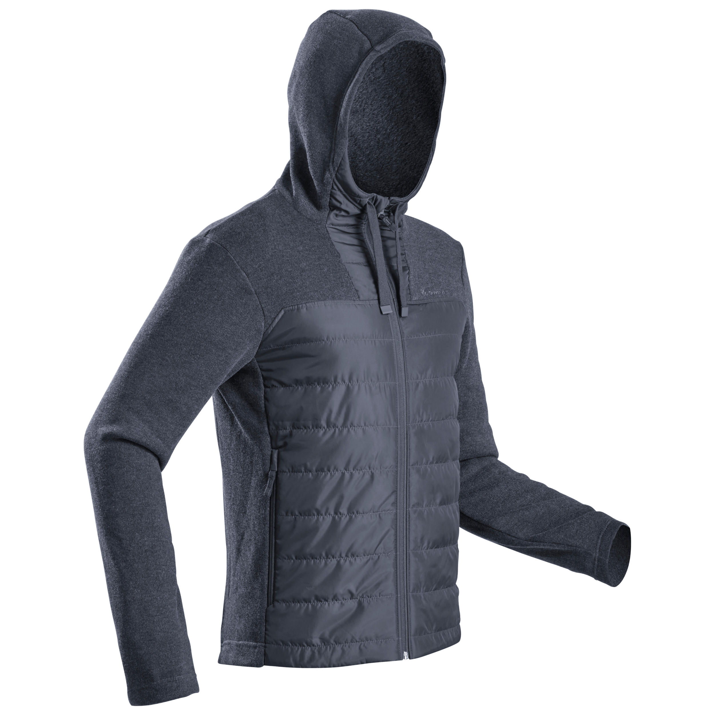 Felpa con cappuccio montagna uomo NH100 Hybrid nera 5/5