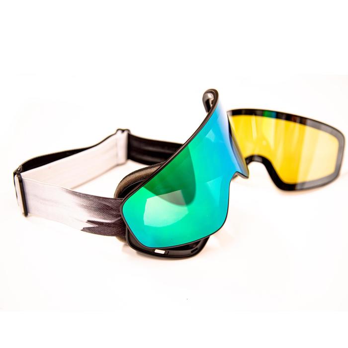 Children S And Adult S All Weather Ski And Snowboard Goggles G Switch 500 Black No Brand Decathlon