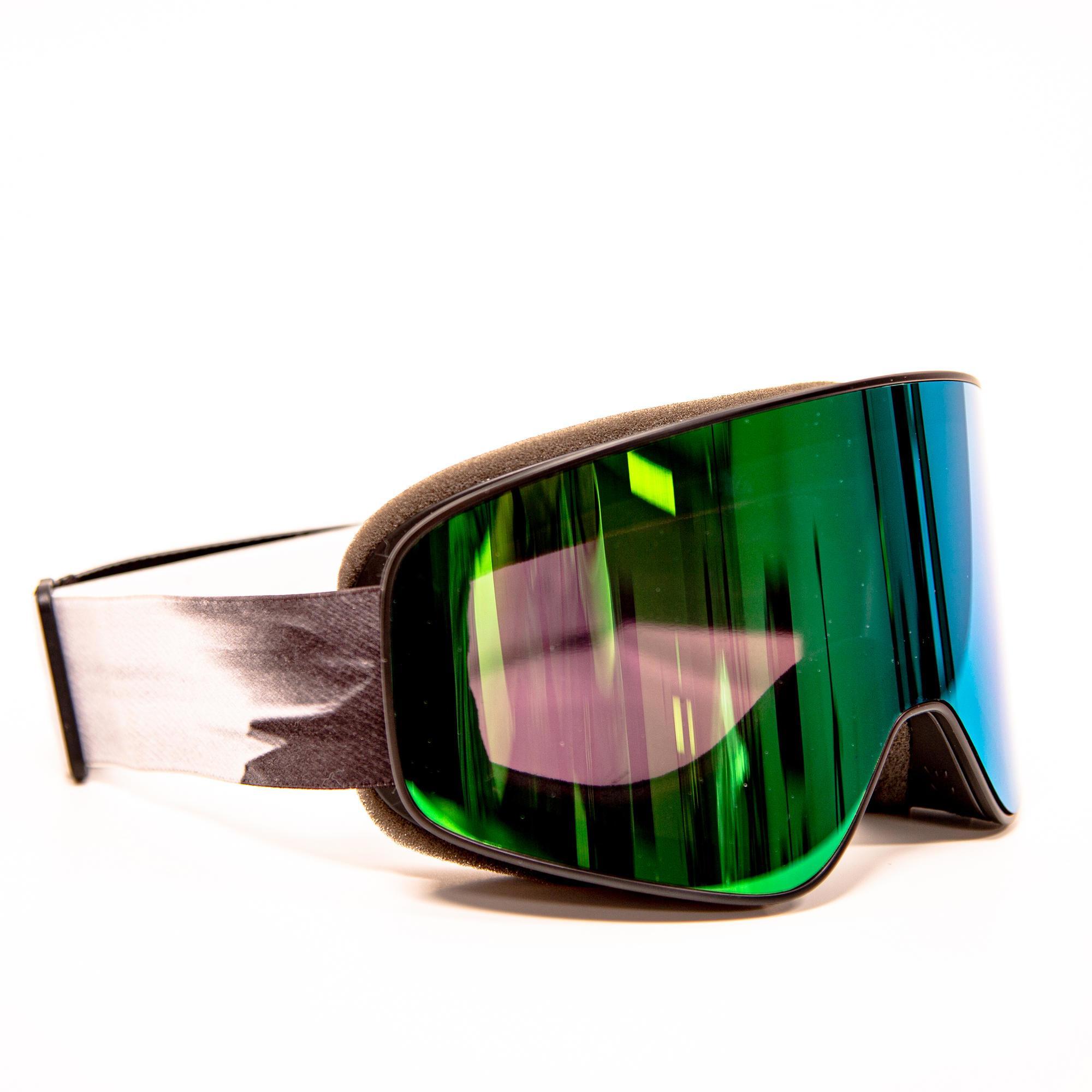 MASCHERA DA SCI E SNOWBOARD ADULTO E BAMBINO G-SWITCH 500 TEMPO VARIABILE  NERA NO BRAND | DECATHLON