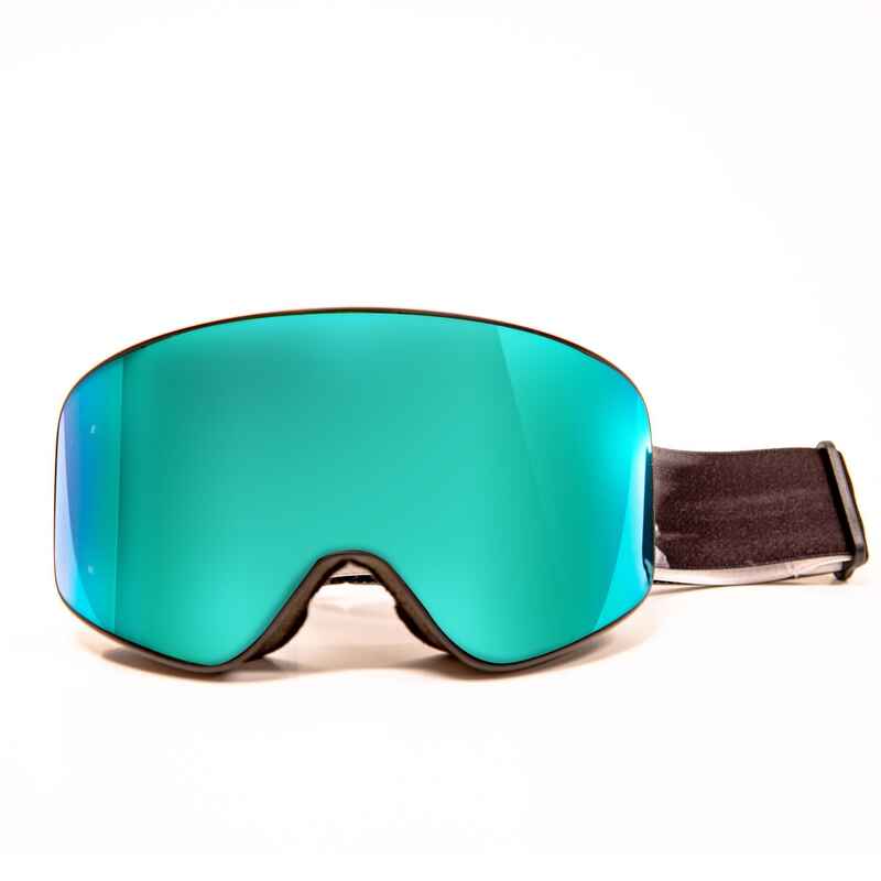 Skibrille Snowboardbrille G-Switch 500 Allwetter Erwachsene/Kinder schwarz 