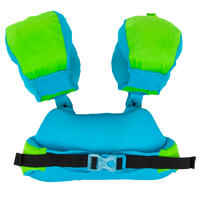 Kids’ Swimming Adjustable Pool Armbands-waistband 15 to 30 kg TISWIM “PANDAS” green