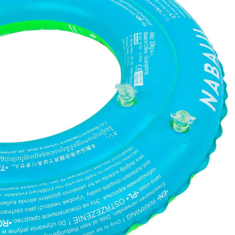 Inflatable swimming buoy 51cm Green printed "PANDAS"for children from age 3 to 6