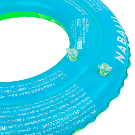 Круг надувной для бассейна 51 см для детей 3–6 лет зеленый с принтом «ПАНДЫ»