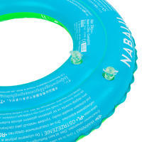 Swimming inflatable 51 cm pool ring for kids aged 3-6 - Green "PANDAS" print