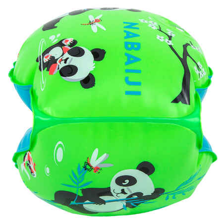 Swimming armbands for kids with "PANDAS” print - 11-30 kg