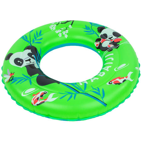 Inflatable swimming buoy 51cm Green printed "PANDAS"for children from age 3 to 6