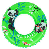 Inflatable swimming buoy 51cm Green printed "PANDAS"for children from age 3 to 6