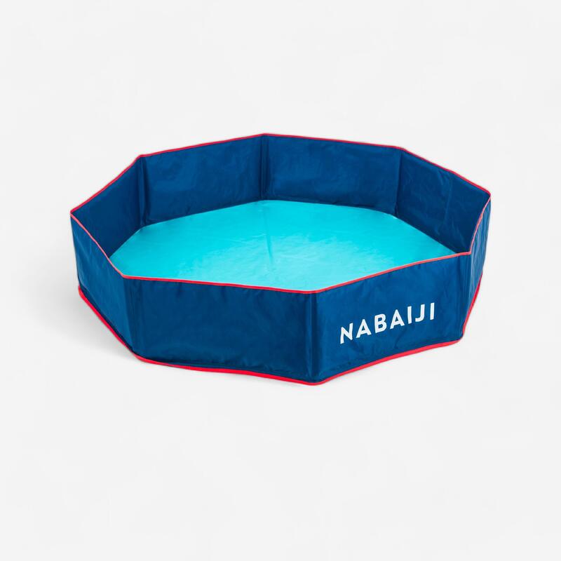 Piscinette enfant TIDIPOOL + bleu avec sac de transport étanche 120 cm diamètre