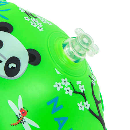 Swimming armbands for kids with "PANDAS” print - 11-30 kg