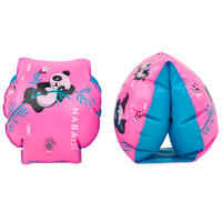 Swimming armbands for kids with "PANDAS” print - 11-30 kg