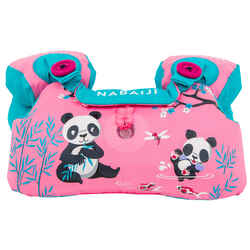 Puddle jumper anpassningsbar TISWIM Junior 15–30 kg rosa med Pandamotiv
