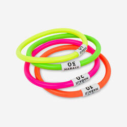 Anelli acquatici zavorrati multicolore x4