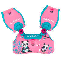 Kids TISWIM adjustable pool armbands-waistband "PANDAS” - Pink