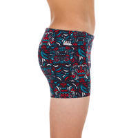 BOY'S FITIB SWIMMING SHORTS - ALL MASK RED BLUE