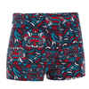 BOY'S FITIB SWIMMING SHORTS - ALL MASK RED BLUE