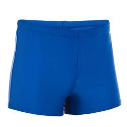 BOYS' SWIMMING BOXER BASIC 100 - BLUE