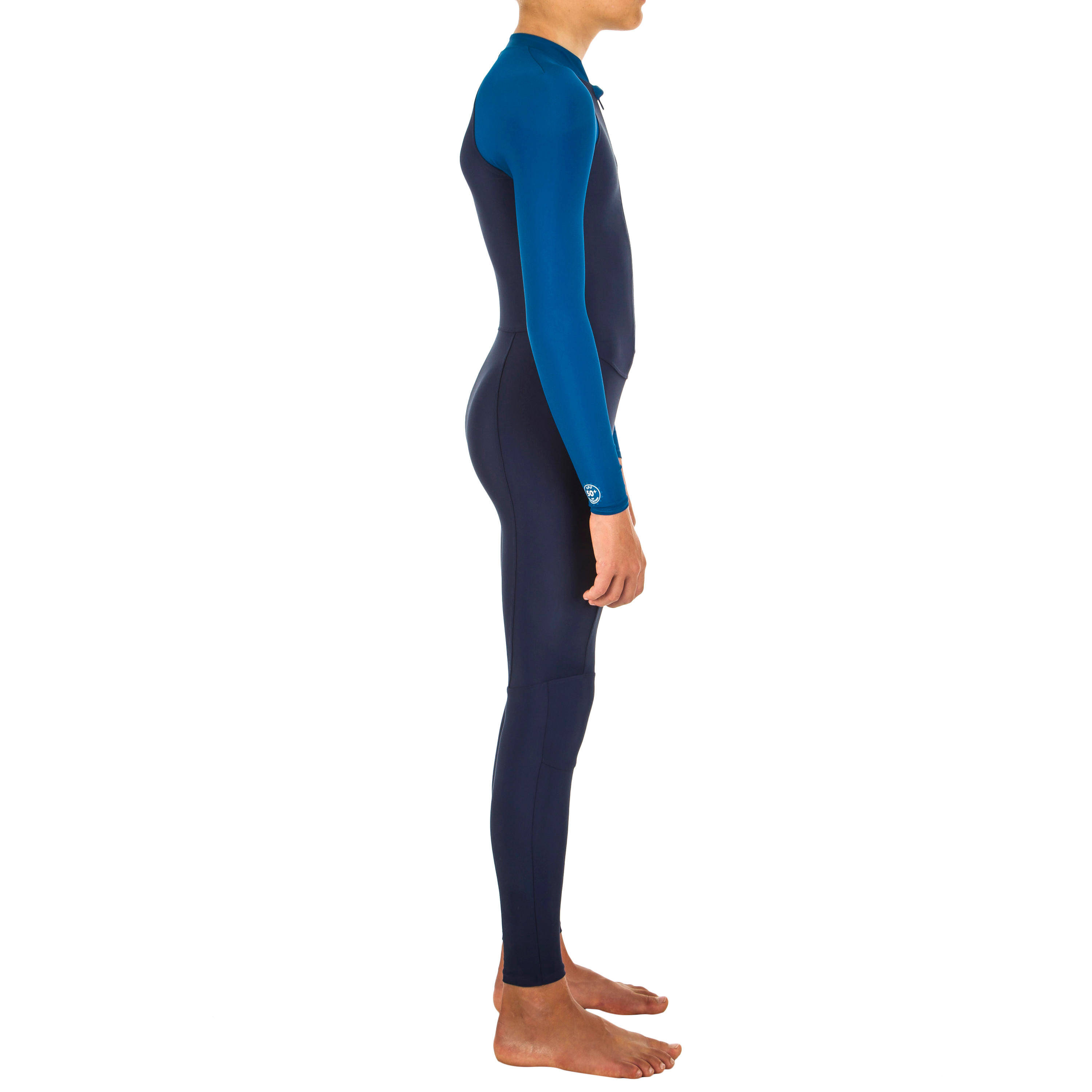 Boy Swimming Full Body Suit Combi 100 Mask Blue -  4