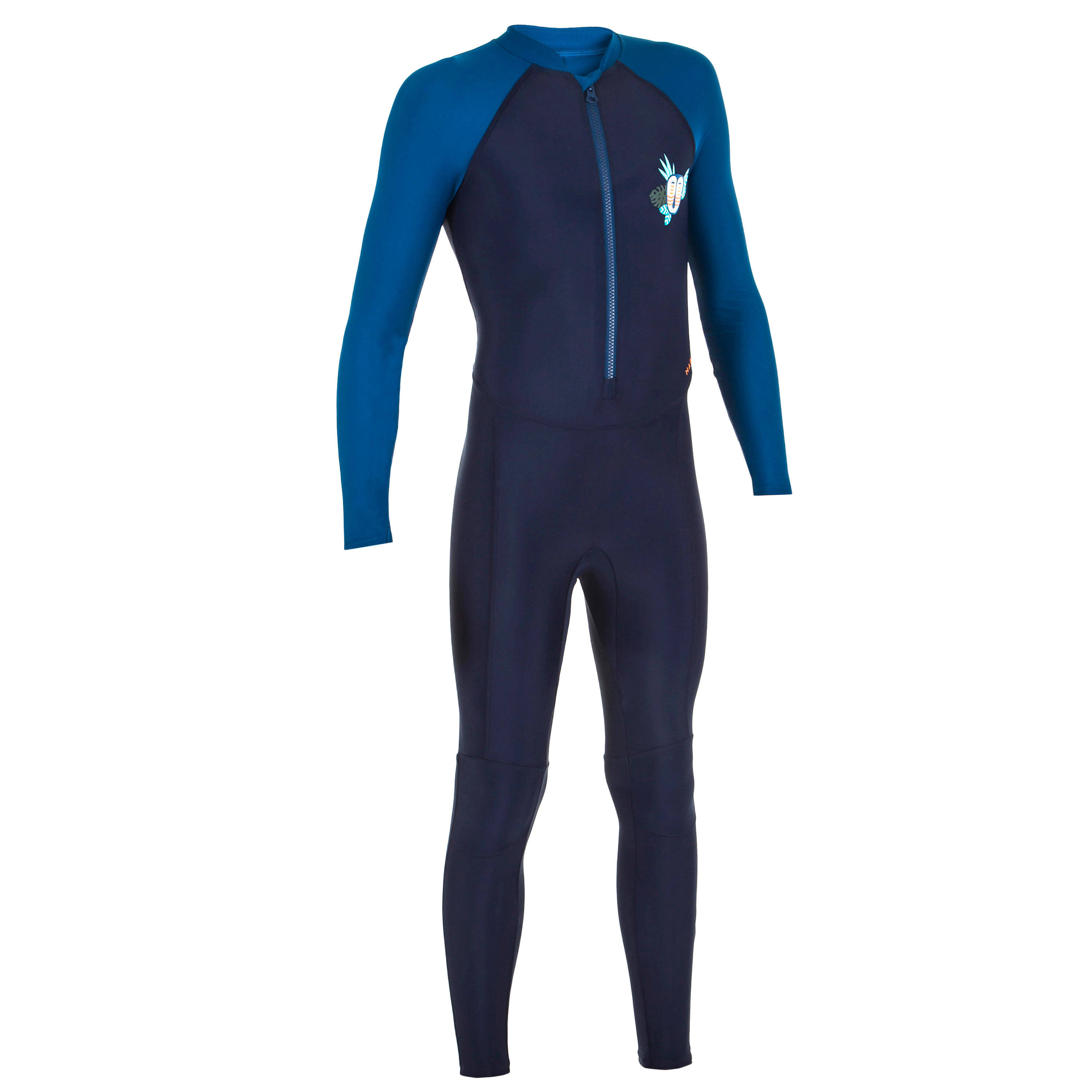 Boy Swimming Full Body Suit Combi 100 Mask Blue -  3