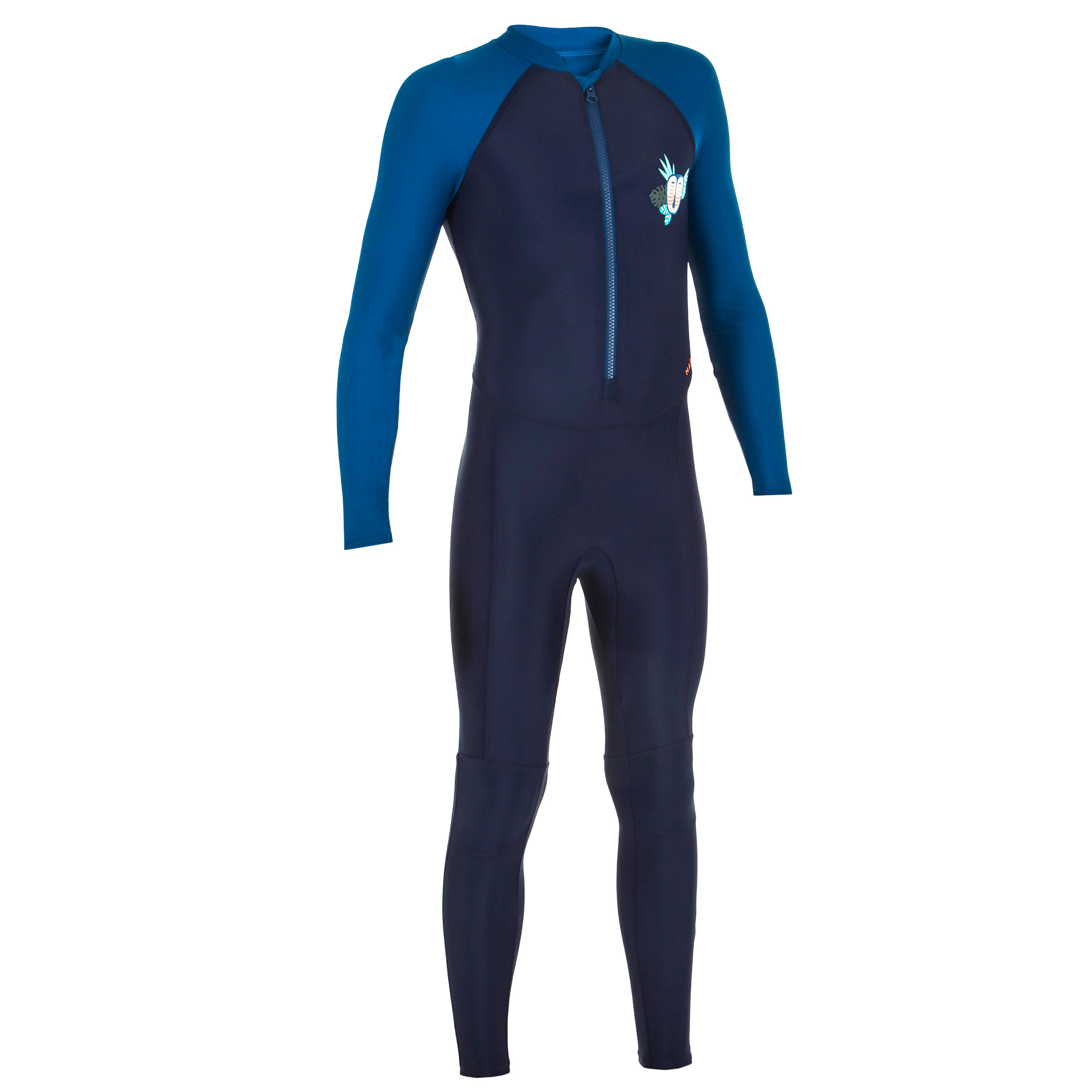 Boy s Swimming  Wetsuit Swimsuit  100 Mask Blue Decathlon 