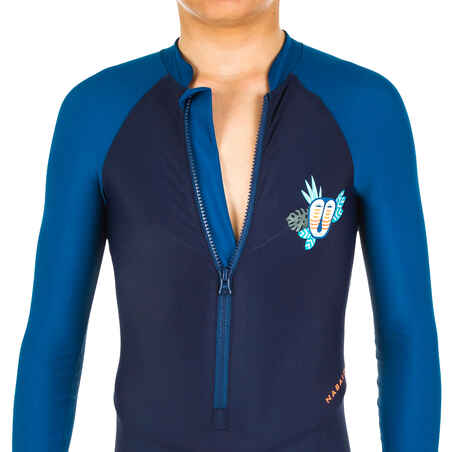 BOYS' SWIMSUIT COMBSWIM 100 - MASK BLUE